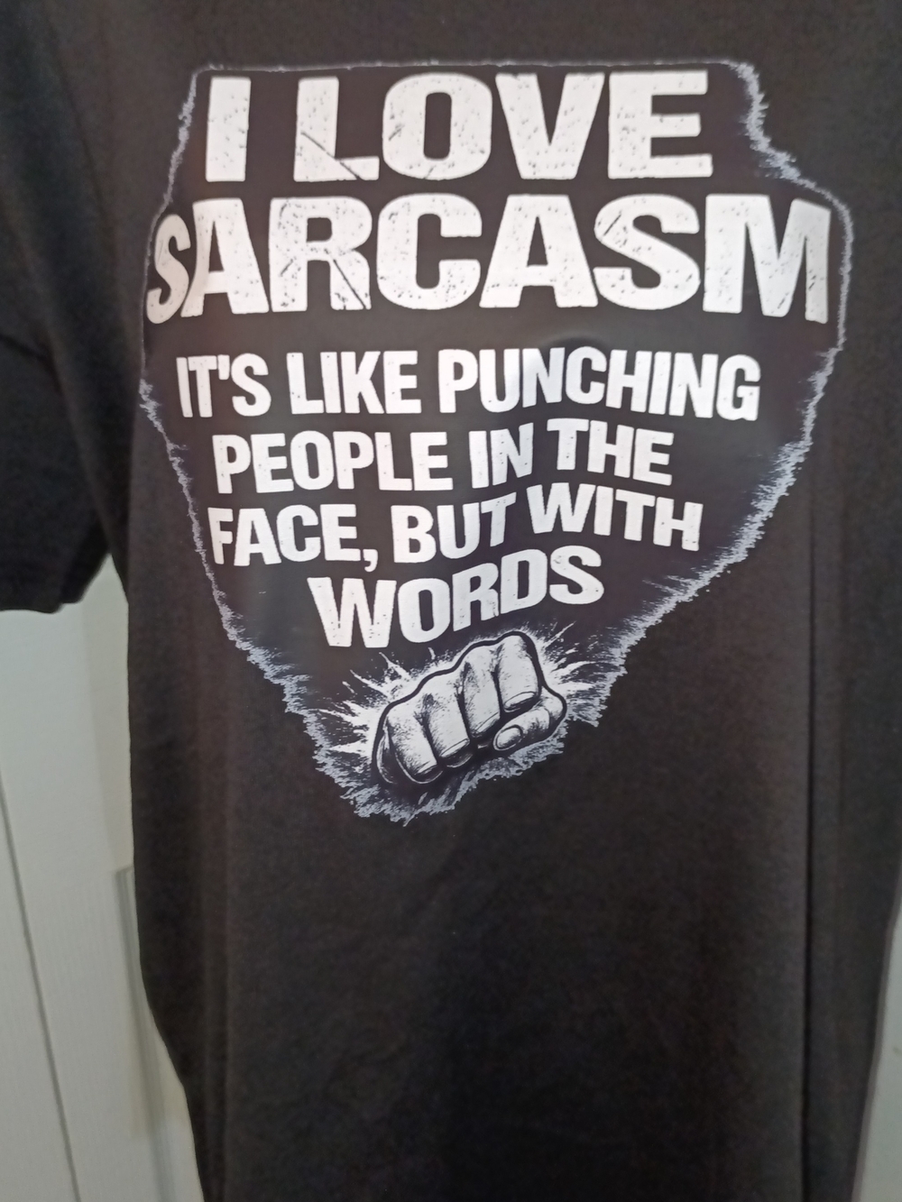 I Love Sarcasm Graphic Tee - Black